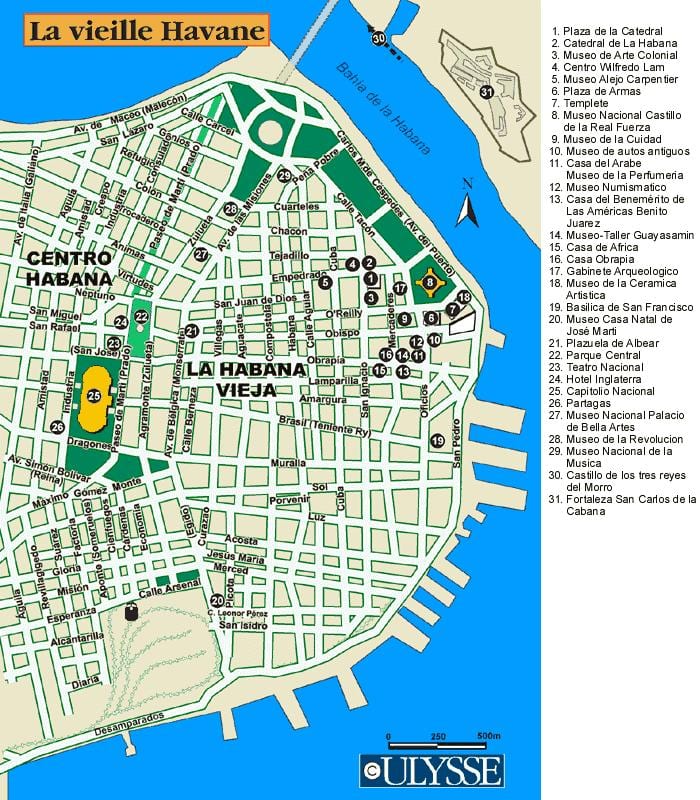 mapa da Habana porto mapa