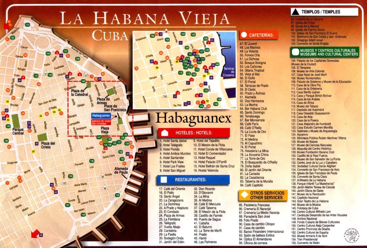 Habana turismo mapa