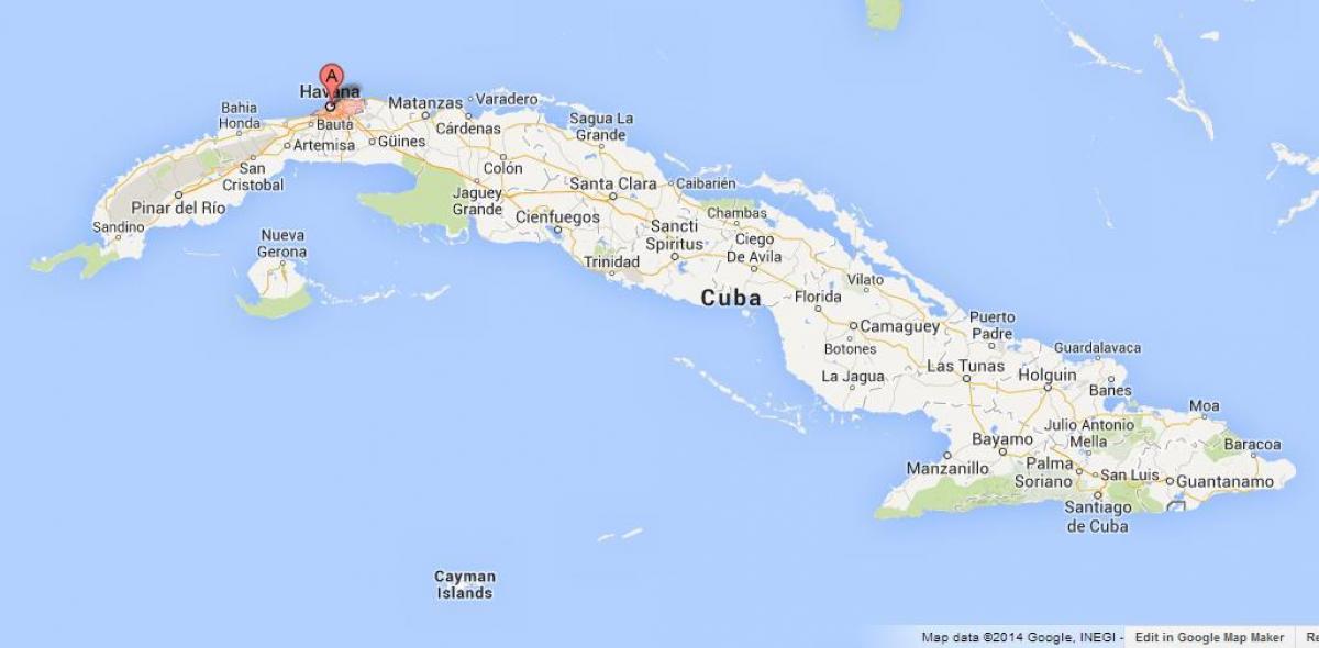 mapa da Habana mundo