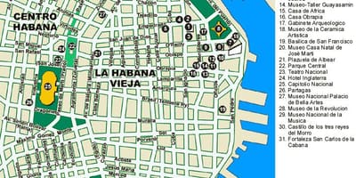 Mapa da Habana porto mapa