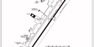 Mapa da Habana aeroporto