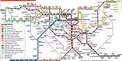 Mapa da Habana autobús