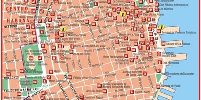 Mapa da Habana vieja